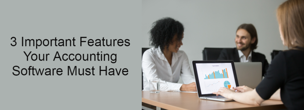 3 Important Features Your Accounting Software Must Have