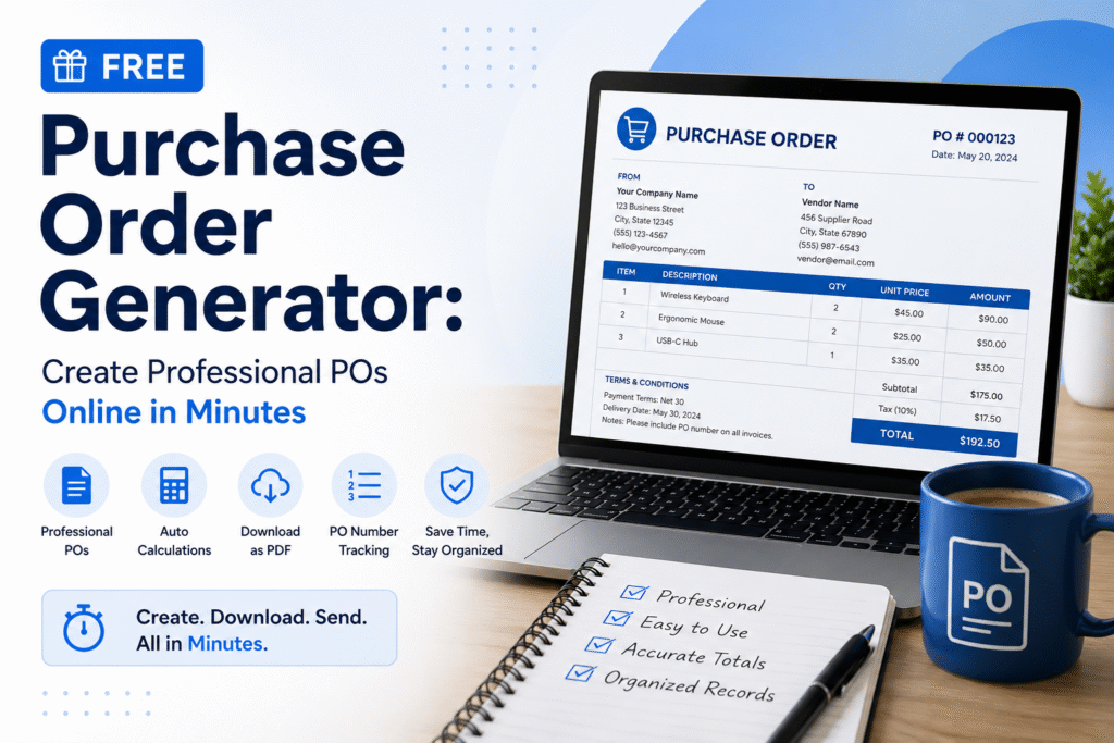 Free Purchase Order Generator: Create Professional POs Online in Minutes